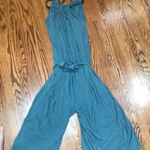 Anthropologie Blue soft jumpsuit